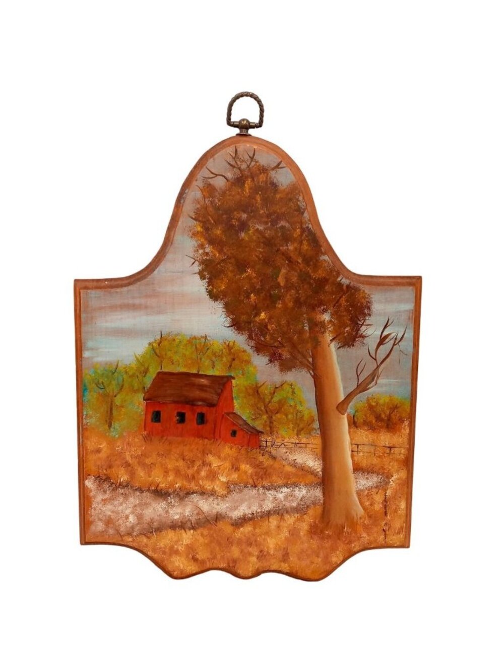 Red Barn Wall Art Cozy Country Farmhouse Cabin Decor Vintage 16 x 11 Farmcore